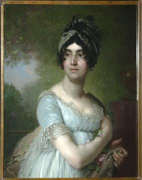 Porträt von Darja Semjonowna Jakowlewa 1801