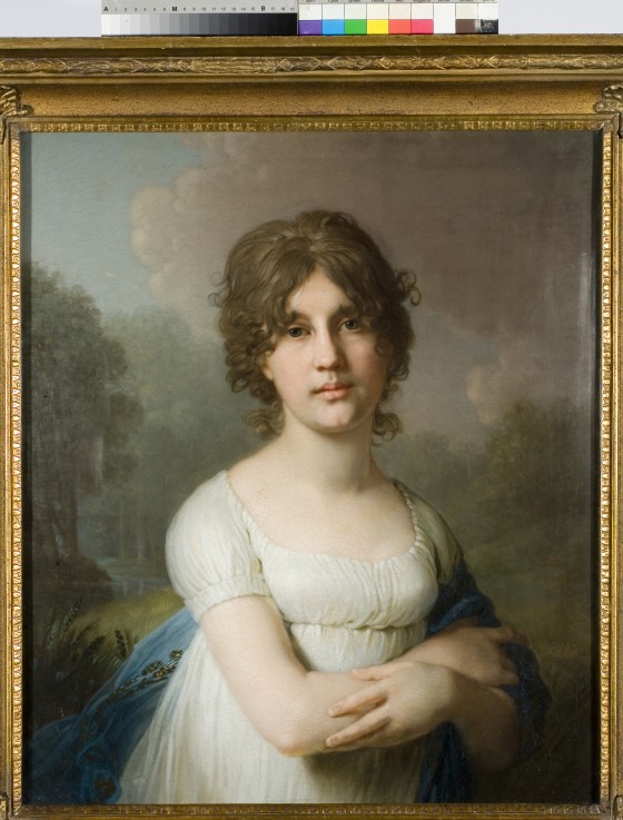Porträt von Fürstin Jekaterina Gawriilowna Gagarina (1783-1861) von Wladimir Lukitsch Borowikowski
