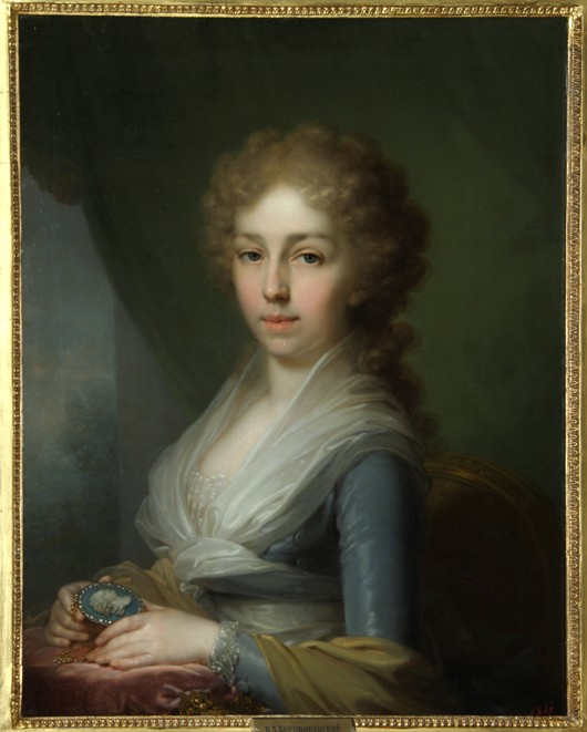 Porträt von Großfürstin Elisabeth Alexejewna (1779-1826) von Wladimir Lukitsch Borowikowski