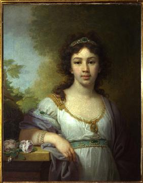 Porträt von Warwara Schidlowskaja 1798