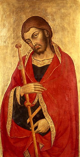 St. James the Great (tempera & gold leaf on panel) von (workshop of) Taddeo di Bartolo