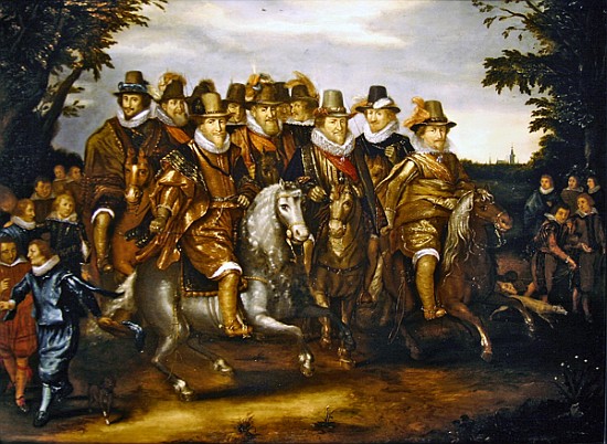 The Princes of Orange von (workshop of) Adriaen van de Venne