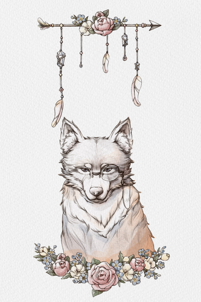 Wolf-Kunst von Xuan Thai