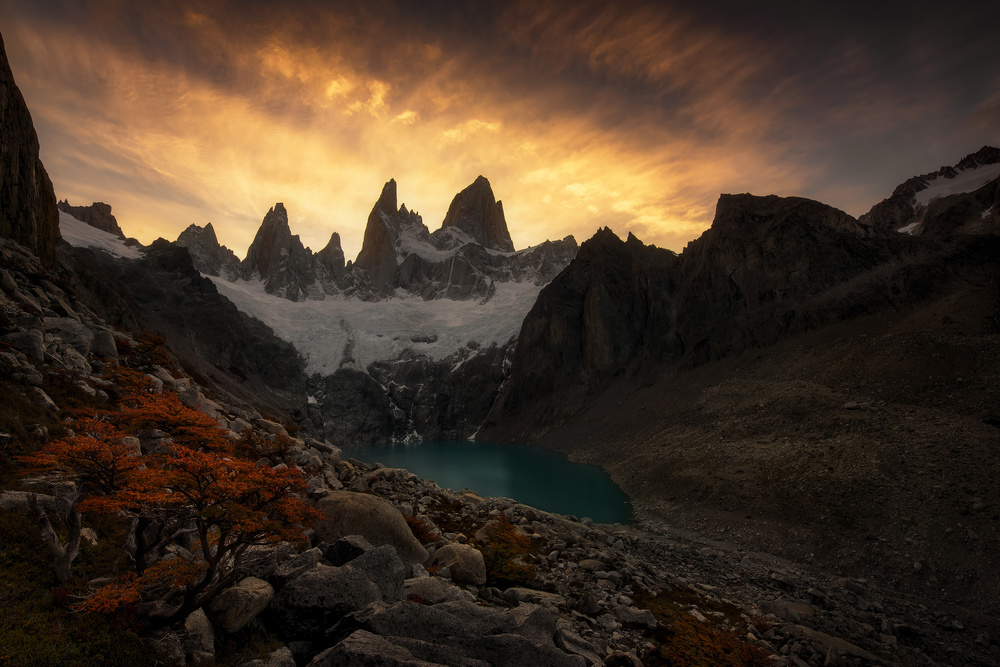 Patagonien-Berglicht von Yan Zhang