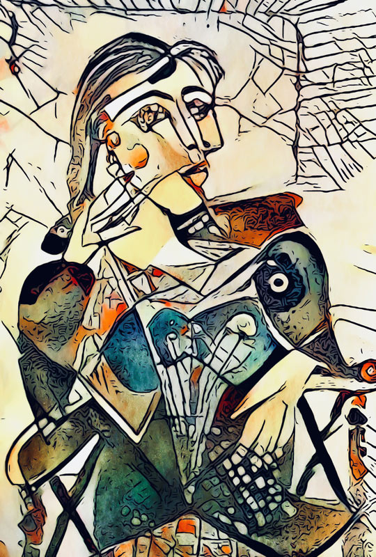 Hommage an Picasso Motiv 2 von zamart