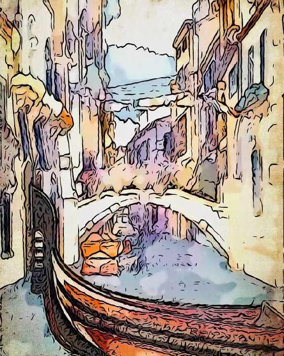 Gondel in Venedig von zamart