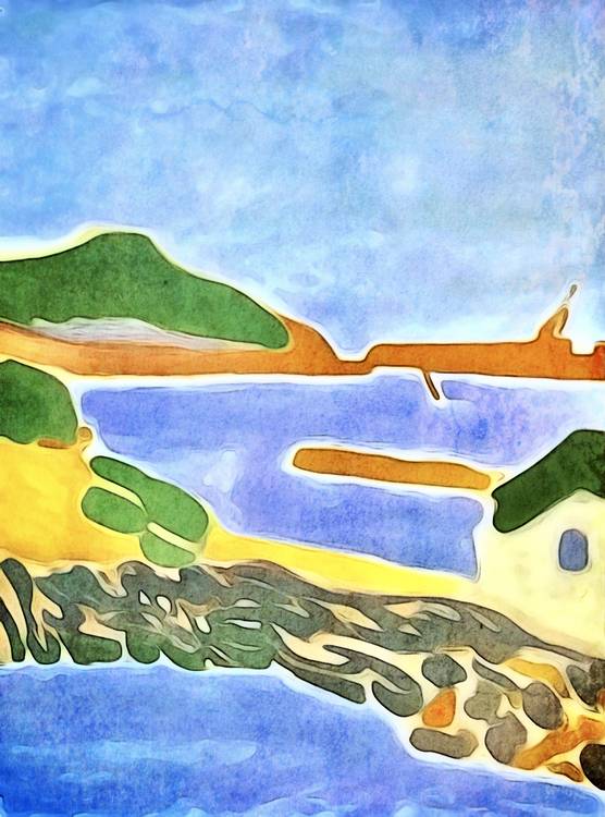 Haus am See - Matisse inspired von zamart