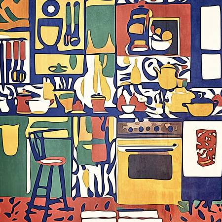 In der Küche, Motiv 1-Matisse inspired 2023