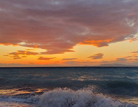 Sonnenuntergang auf Rhodos 2024